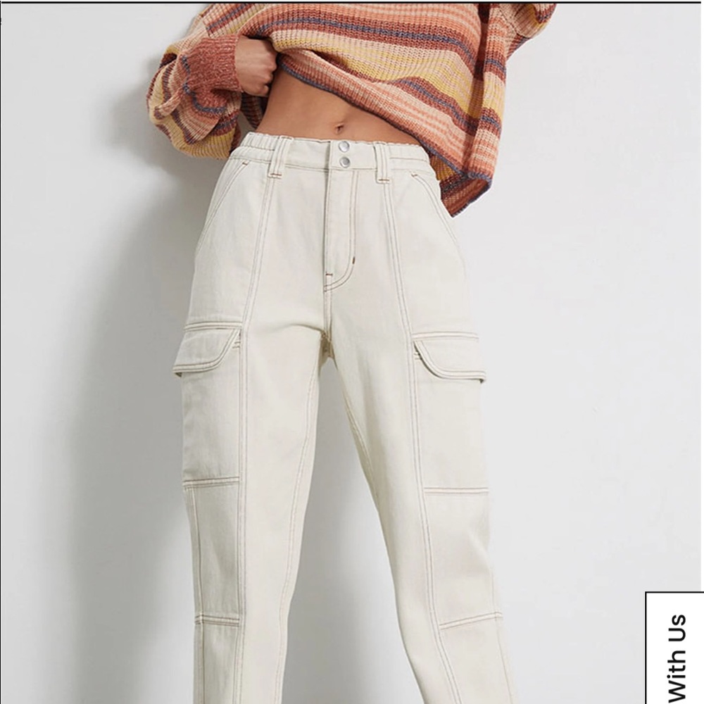 NWOT PacSun Bone Utility Cargo Pants, Size small sold out online